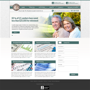 Wordpress Design For Financial Investment Company | Wordpress Design by Violeta Pironkova