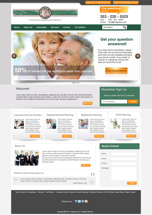 Wordpress Design by DesignXyz for White Canvas Media | Design #1520497