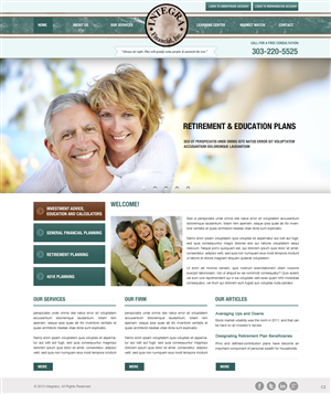 Wordpress Design by pb for White Canvas Media | Design: #1494662