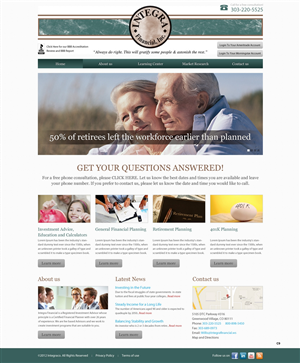 Wordpress Design by pb for White Canvas Media | Design: #1494663