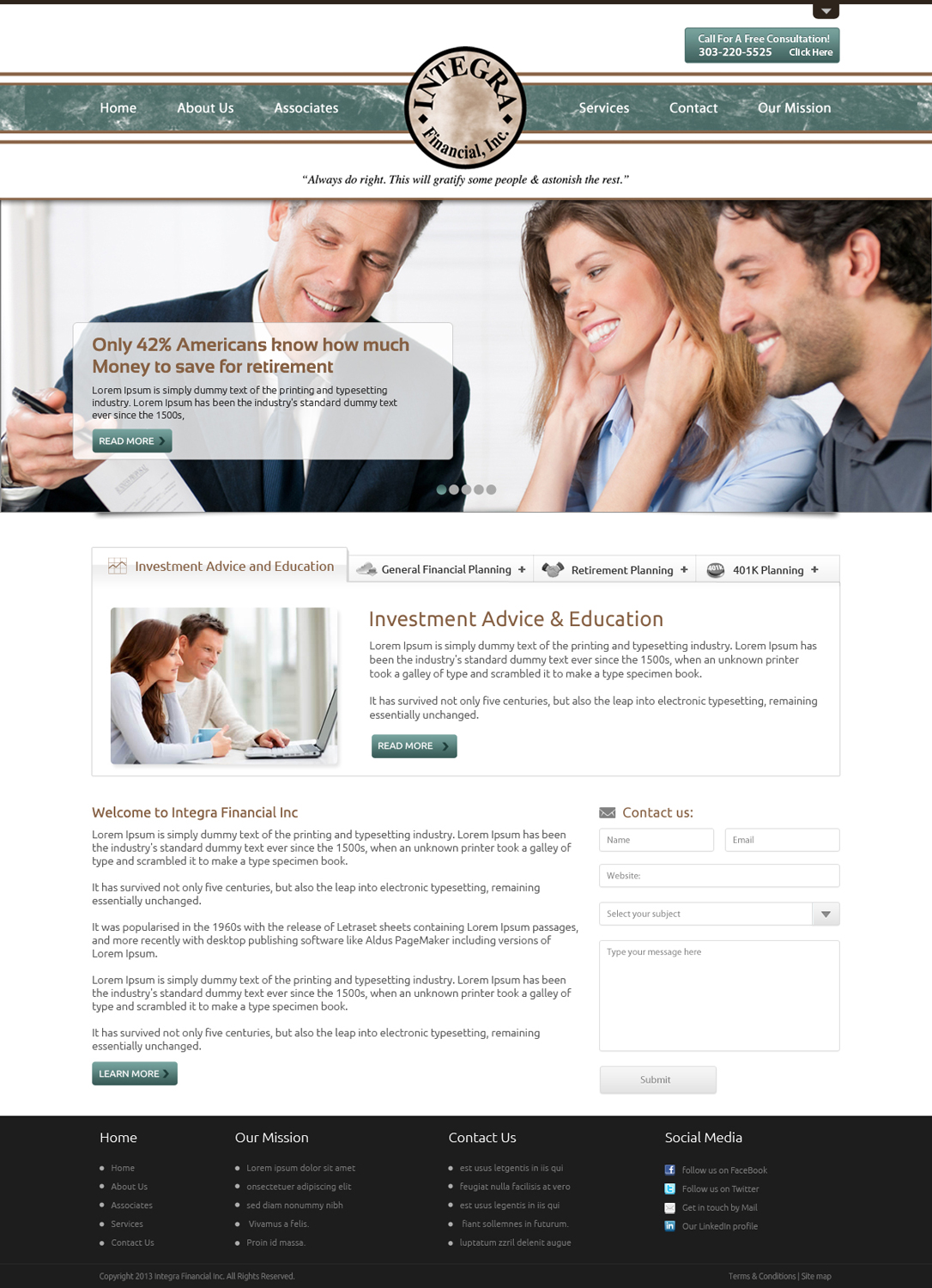 Wordpress Design by OM for White Canvas Media | Design #1502463