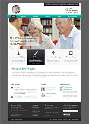 Wordpress Design by OM for White Canvas Media | Design: #1506338
