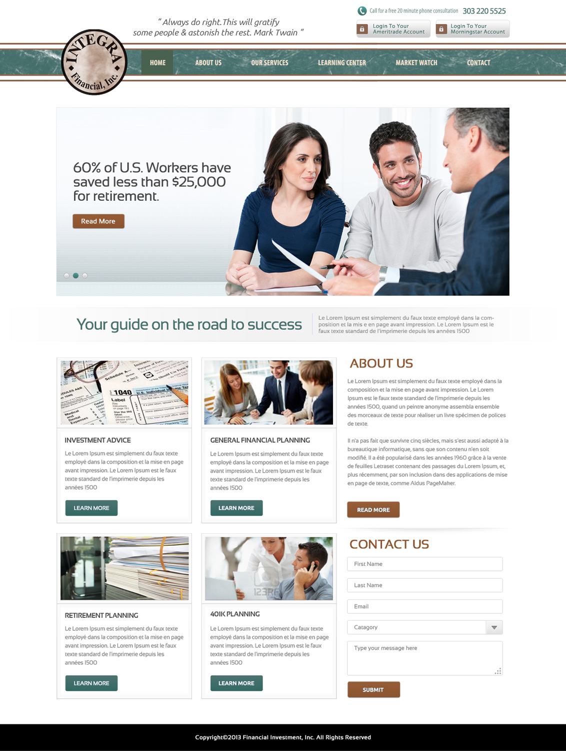 Wordpress Design by OM for White Canvas Media | Design #1513957