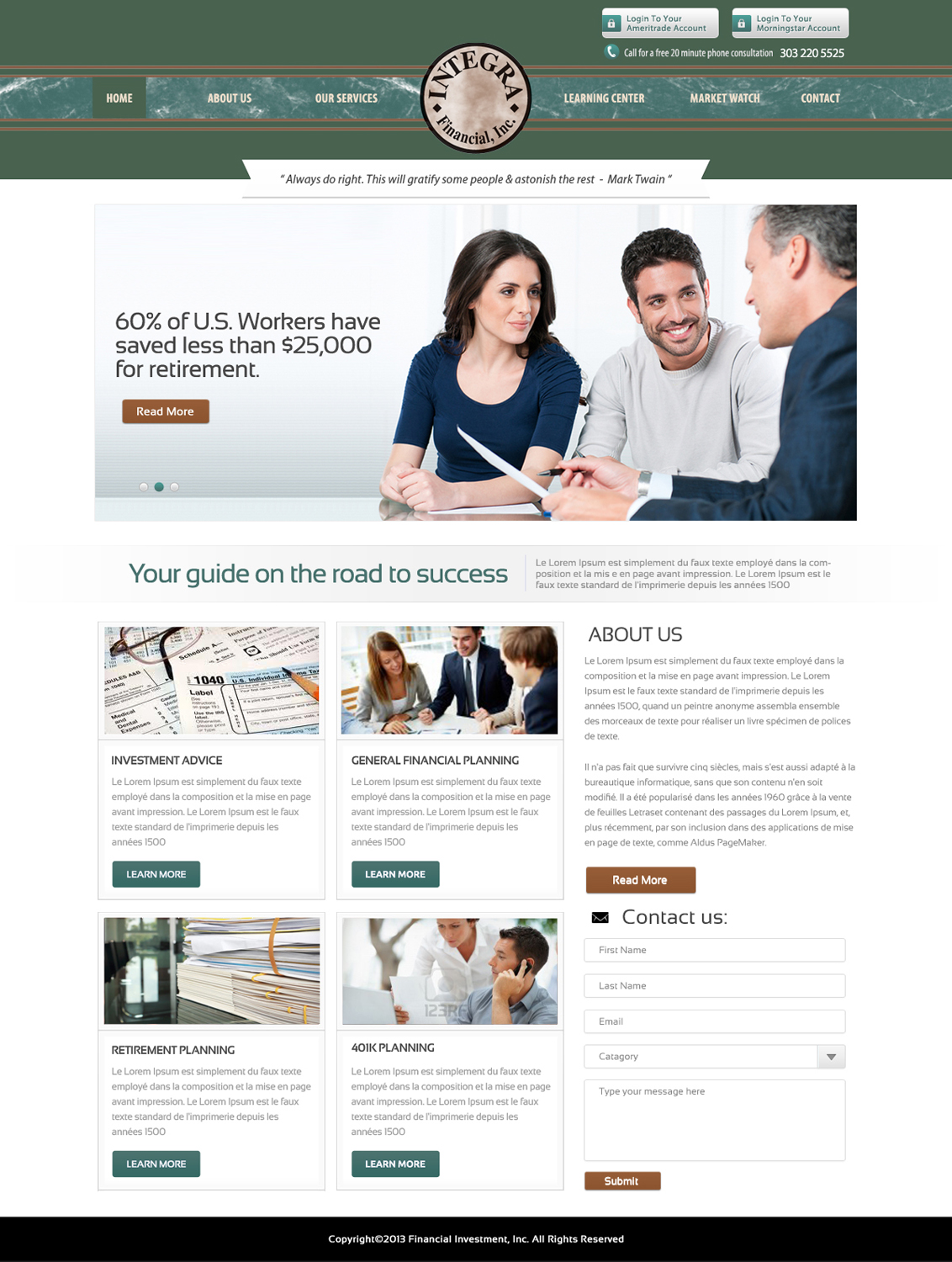 Wordpress Design by OM for White Canvas Media | Design #1513967