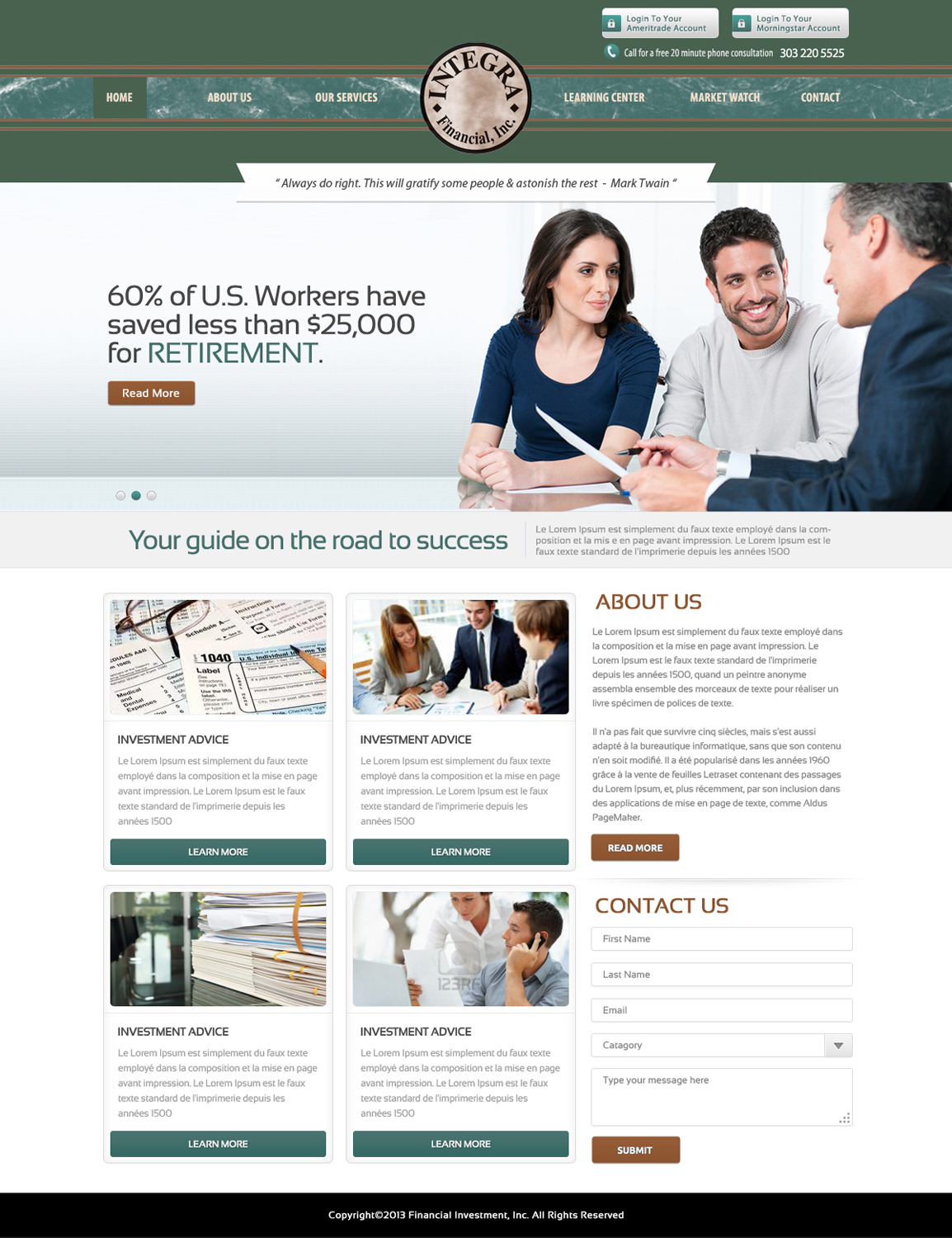 Wordpress Design by OM for White Canvas Media | Design #1513972