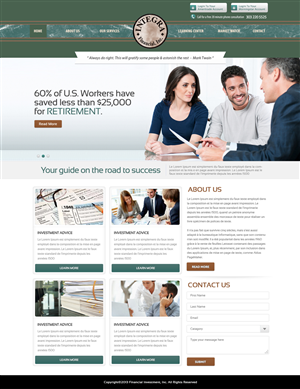 Wordpress Design by OM for White Canvas Media | Design: #1513972