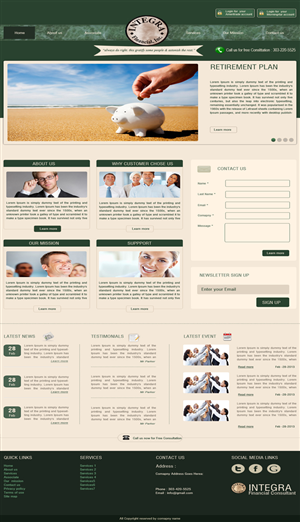 Wordpress Design by Harpreet Singh for White Canvas Media | Design: #1517481
