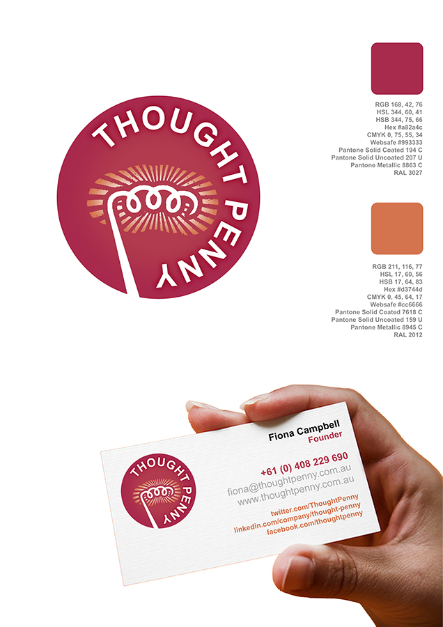 Logo-Design von LOC-I-EYE Creative Solutions für Thought Penny | Design #5396486