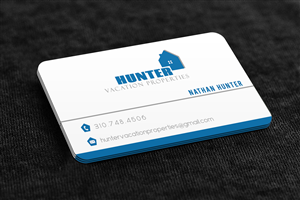 Business Card Design, Hunter Vacation Rentals,  | Diseño de Tarjeta de Presentación por Stream Graphics