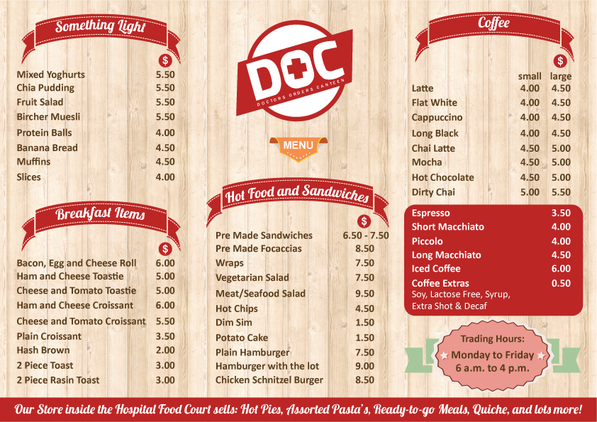 Menu Design by Parul for this project | Design #5335119