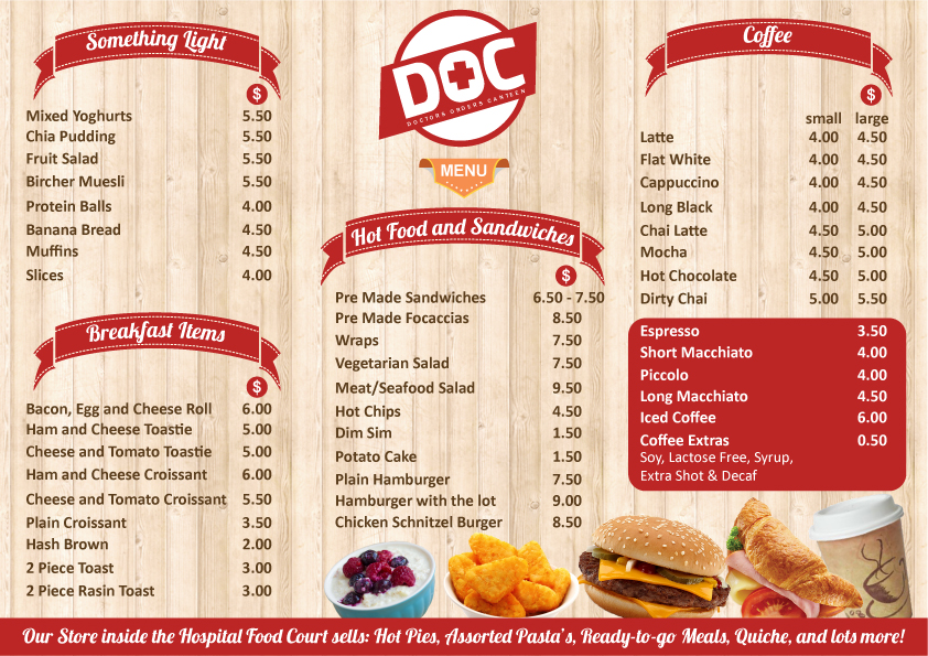Menu Design by Parul for this project | Design #5338577