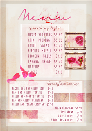 Menu Design by akhlyse