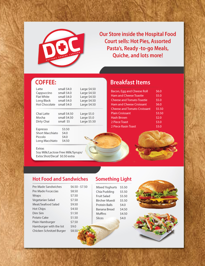 Diseño de Menú por meet007 para este proyecto | Diseño #5334163