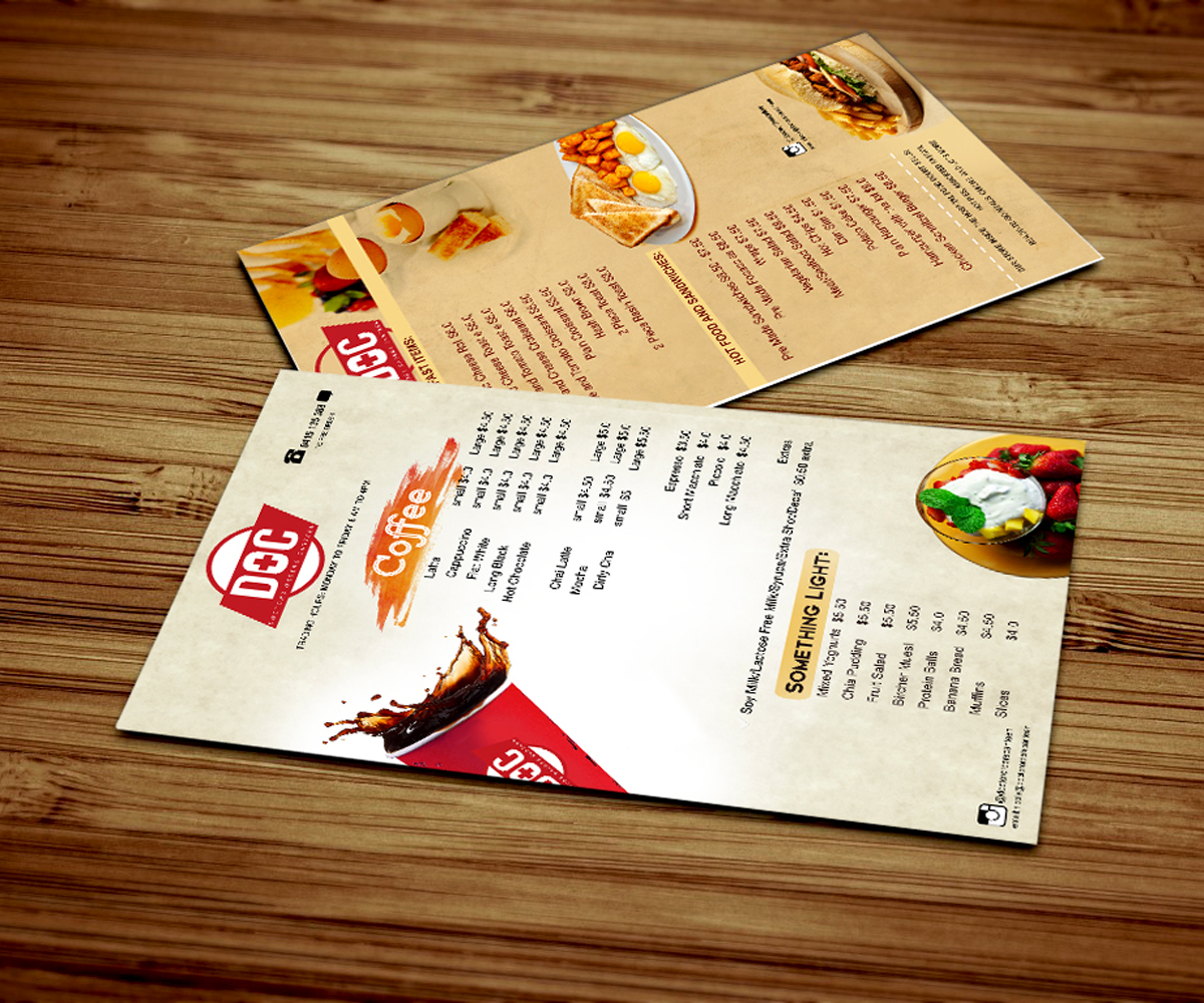 Menu Design by ranjith sree for this project | Design #5338773