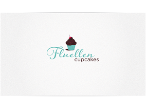 Logo Design by Cherry Pop Design for Fluellen Cupcakes | Design #1483749