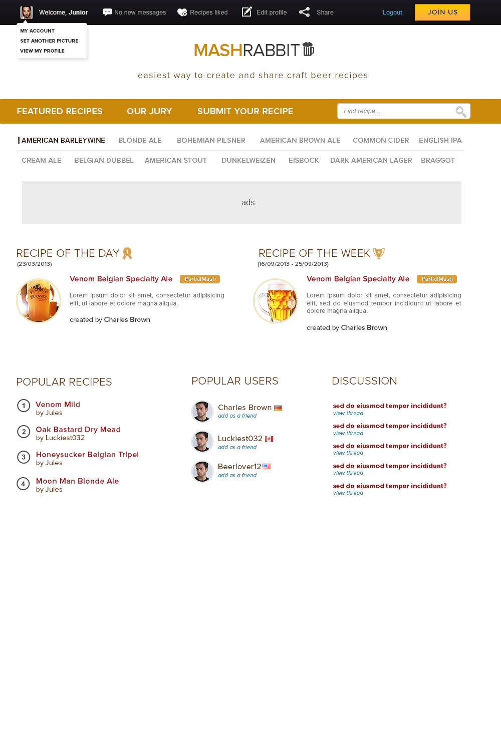 Web Design by Monique Lopes for this project | Design #1601613
