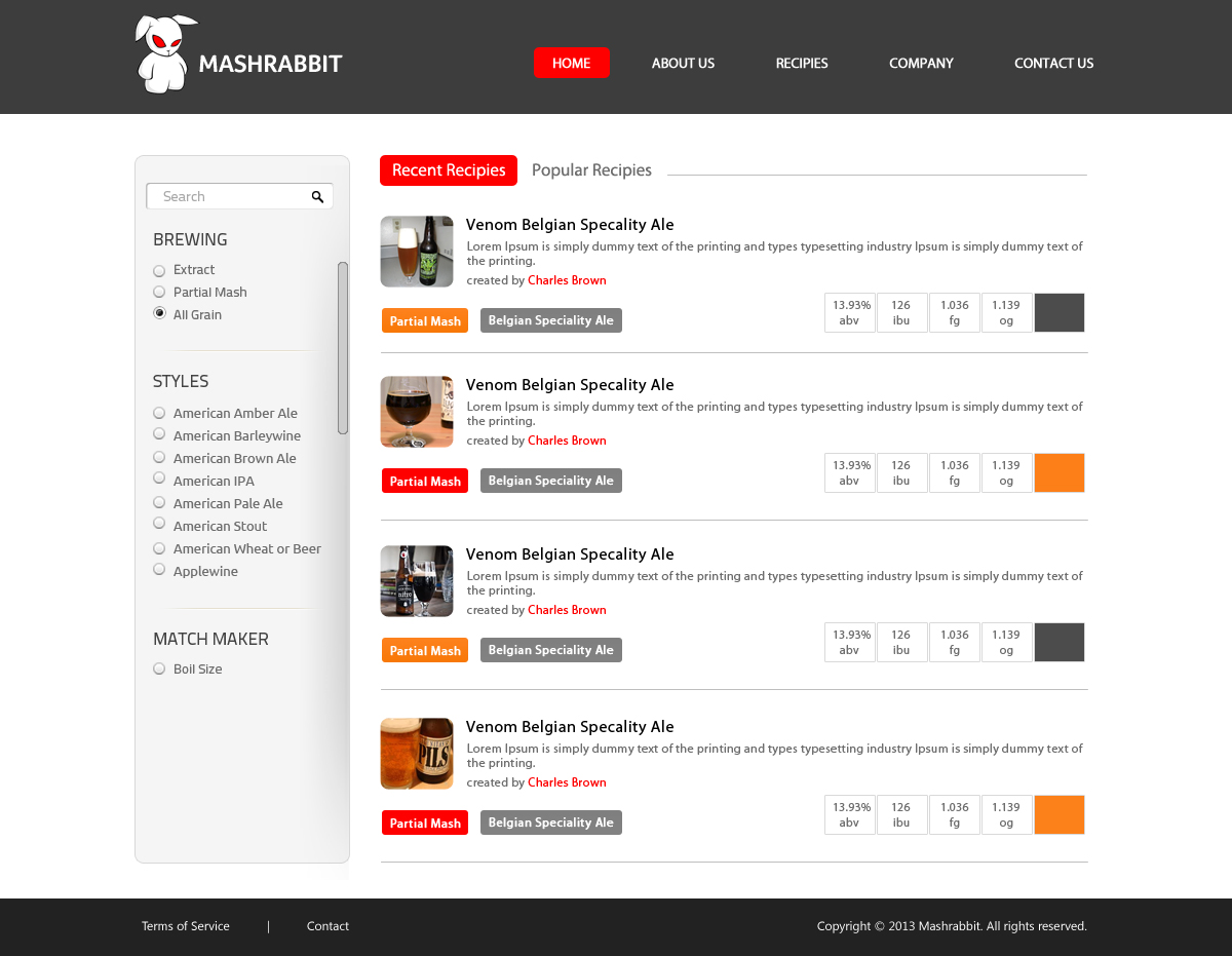 Diseño Web por OM para este proyecto | Diseño #1571894