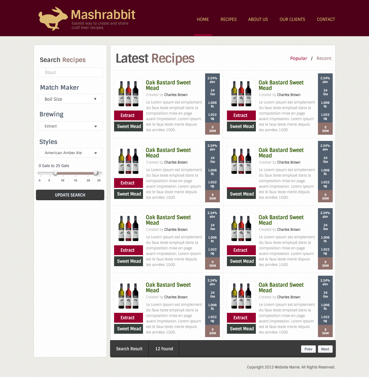 Web Design par OM pour ce projet | Design #1598997