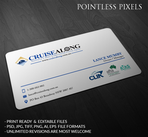 Visitenkarten-Design von Pointless Pixels India für CruiseAlong Pty Ltd | Design: #5335574