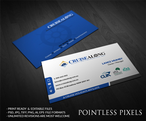 Visitenkarten-Design von Pointless Pixels India für CruiseAlong Pty Ltd | Design: #5372894