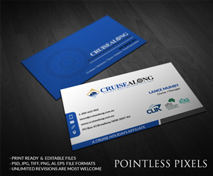Visitenkarten-Design von Pointless Pixels India für CruiseAlong Pty Ltd | Design: #5372901