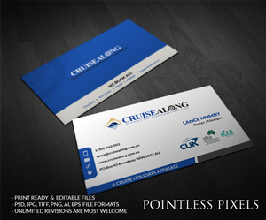 Visitenkarten-Design von Pointless Pixels India für CruiseAlong Pty Ltd | Design: #5372985