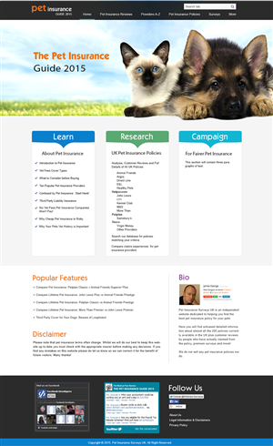 Web Design by webxvision for Pet Insurance Surveys | Design: #5373880
