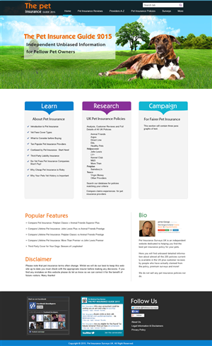 Web Design by webxvision for Pet Insurance Surveys | Design: #5383775