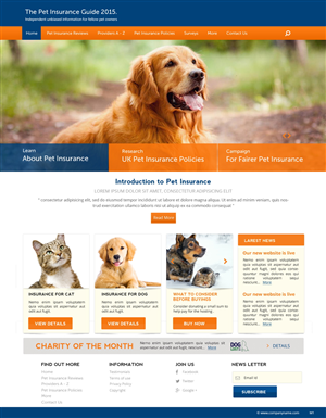 Web Design by pb for Pet Insurance Surveys | Design #5368669
