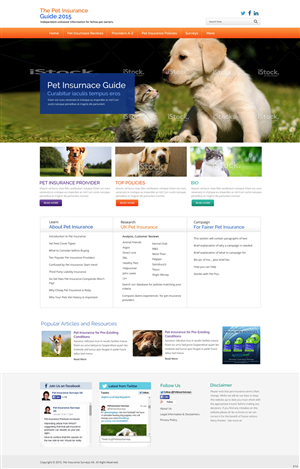 Web Design by pb for Pet Insurance Surveys | Design: #5368672