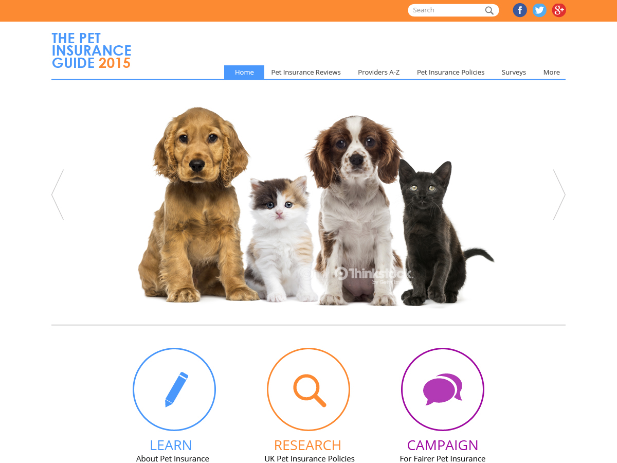 Web Design by onley for Pet Insurance Surveys | Design #5337220