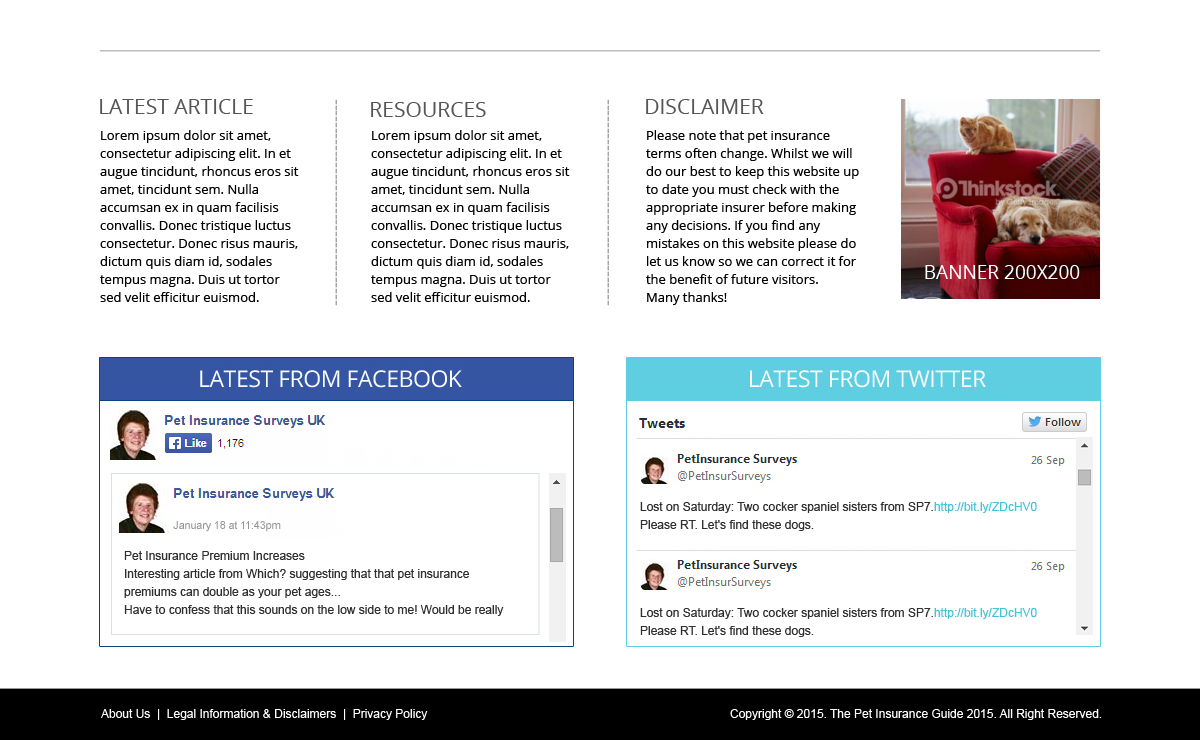 Web Design by onley for Pet Insurance Surveys | Design #5337224