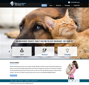 Web Design by Smart-tech solution for Pet Insurance Surveys | Design #5340071