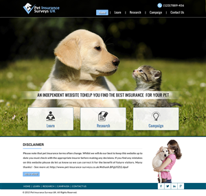 Web Design by Smart-tech solution for Pet Insurance Surveys | Design: #5340080