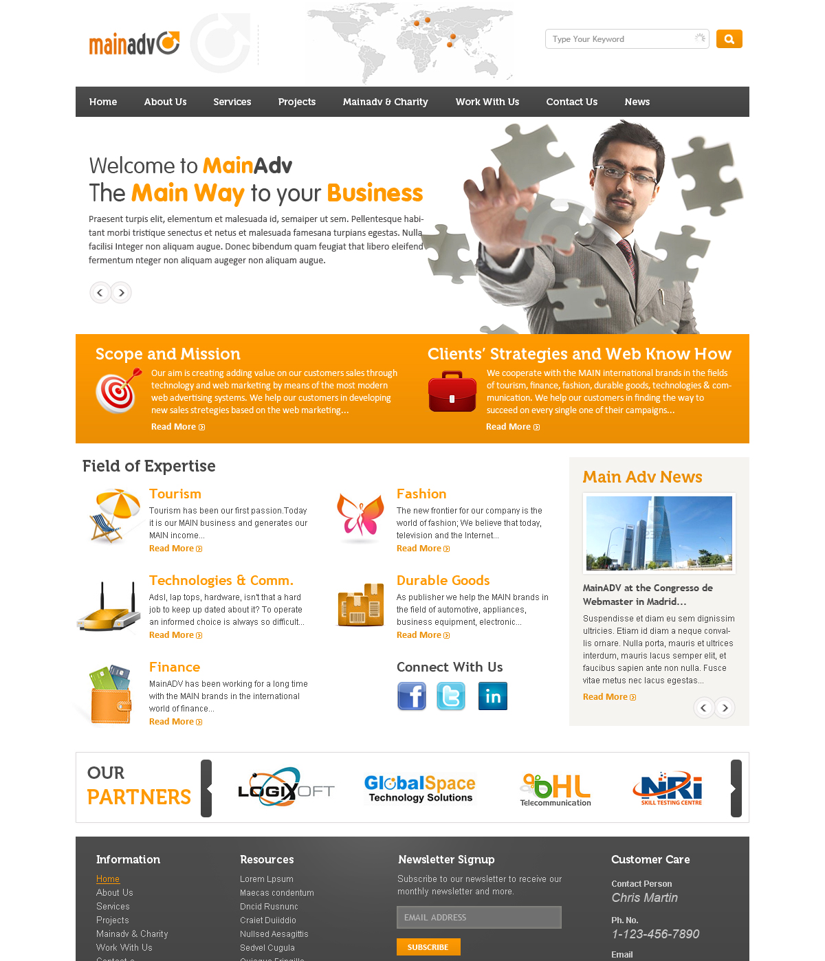 Diseño Web por Kevin para MainADV | Diseño #299427