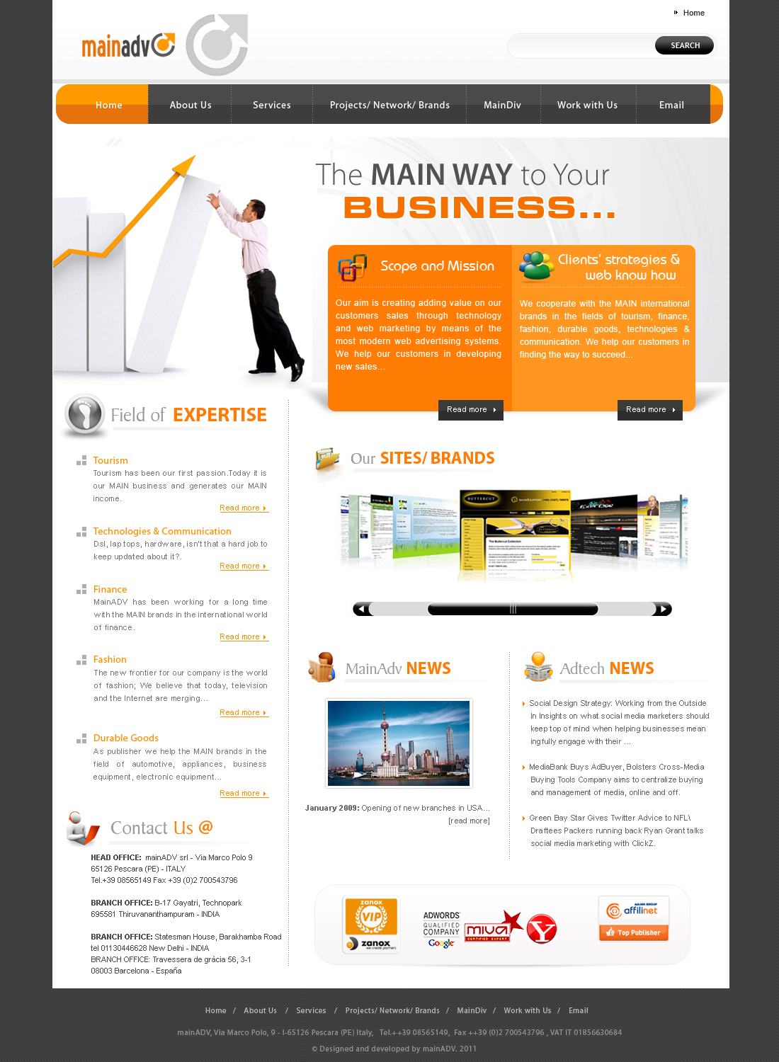 Web Design par webxvision pour MainADV | Design #278333