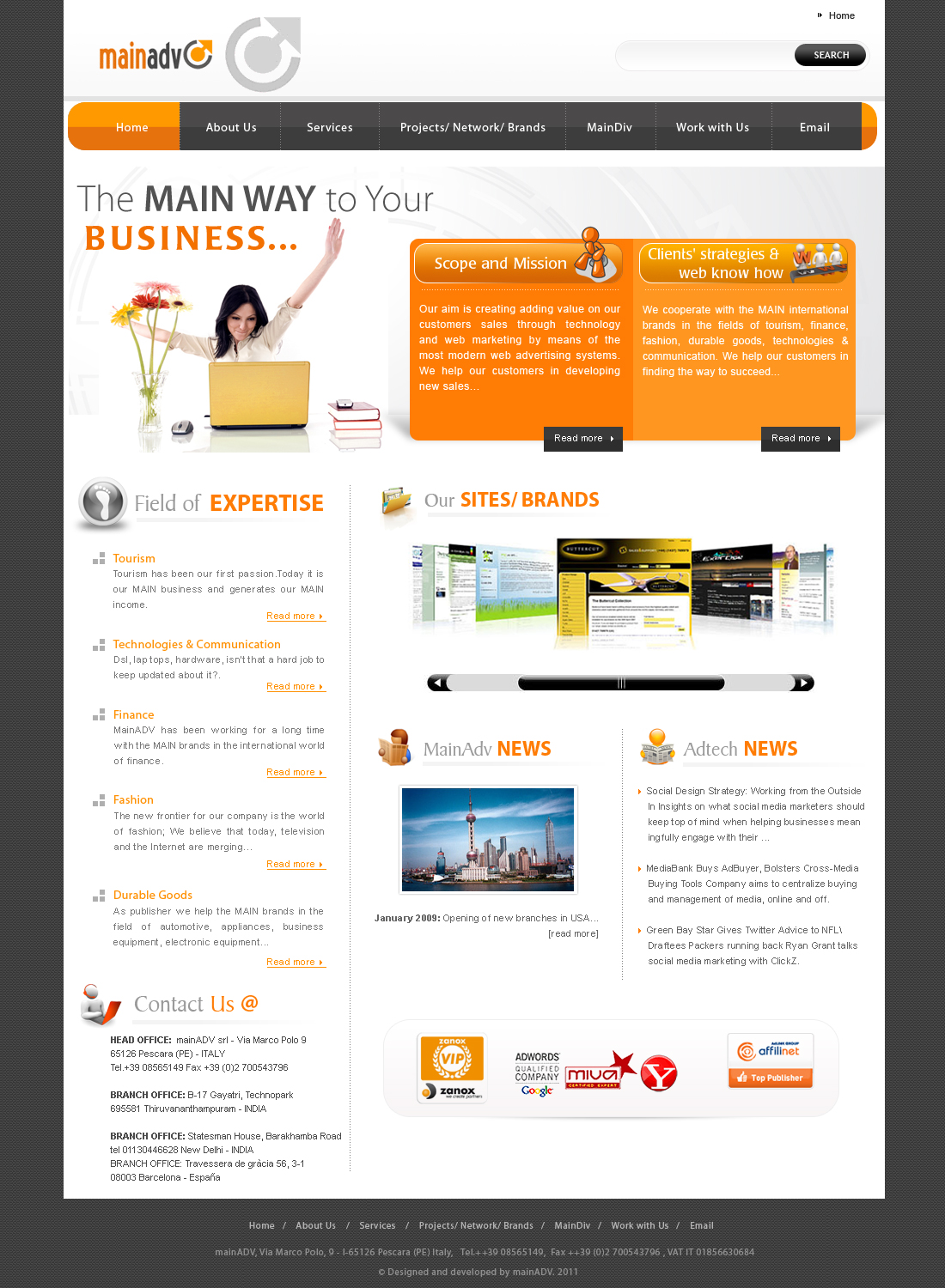 Web Design par webxvision pour MainADV | Design #278337