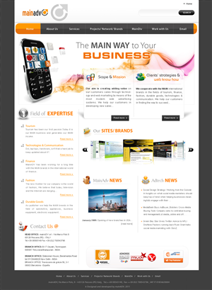 Web Design by webxvision for MainADV | Design #278343