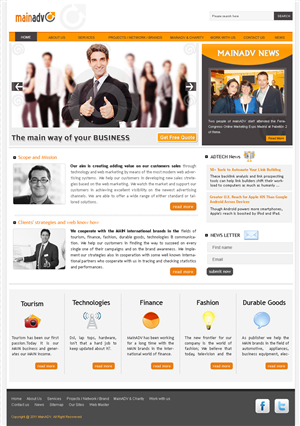 Web Design par ColorWebWorld pour MainADV | Design : #272855