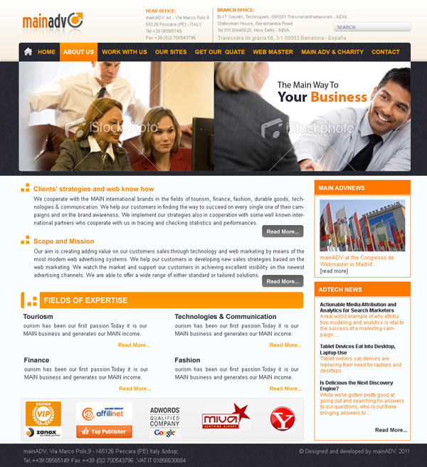 Web Design par Best Design Hub pour MainADV | Design #279886