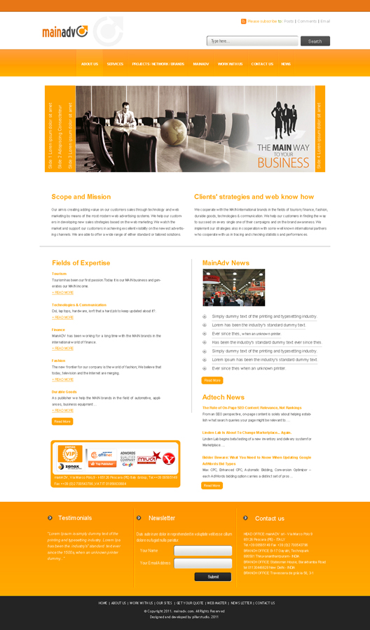 Web Design par AriefK pour MainADV | Design #275761