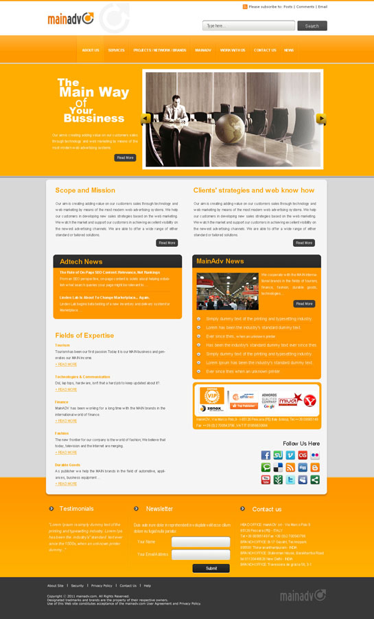 Web Design par AriefK pour MainADV | Design #277986