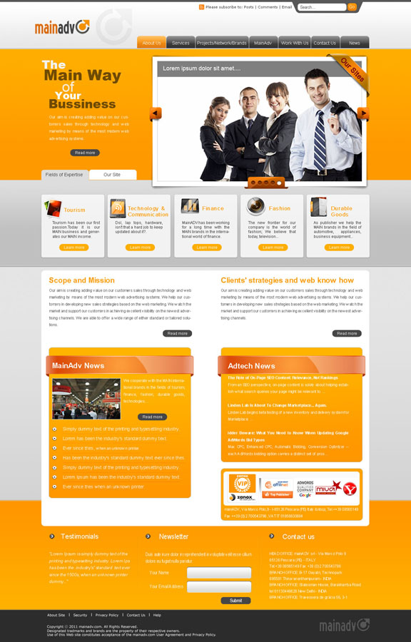 Web Design par AriefK pour MainADV | Design #278821