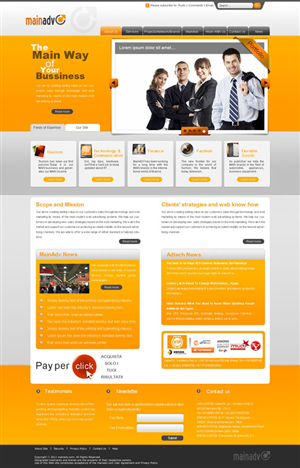 Web Design par AriefK pour MainADV | Design : #278827