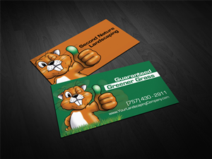 Exciting, Bold and Modern Landscaping & Turf care company business card | Diseño de Tarjeta de Presentación por diRtY.EMM