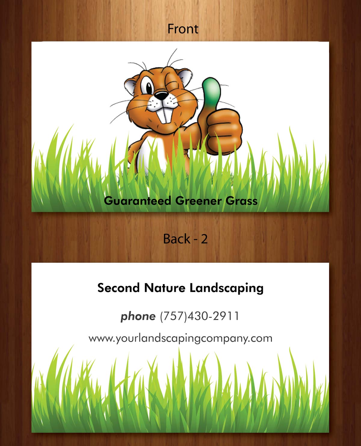 Business Card Design by Sbss for guaranteed greener grass | Design #1493448
