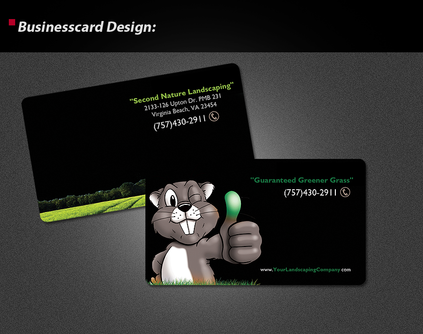 Visitenkarten-Design von wolfgfxdesign für guaranteed greener grass | Design #1518094
