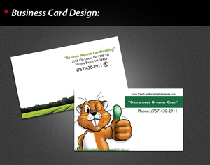 Exciting, Bold and Modern Landscaping & Turf care company business card | Diseño de Tarjeta de Presentación por wolfgfxdesign