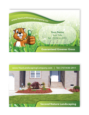Exciting, Bold and Modern Landscaping & Turf care company business card | Diseño de Tarjeta de Presentación por chuan