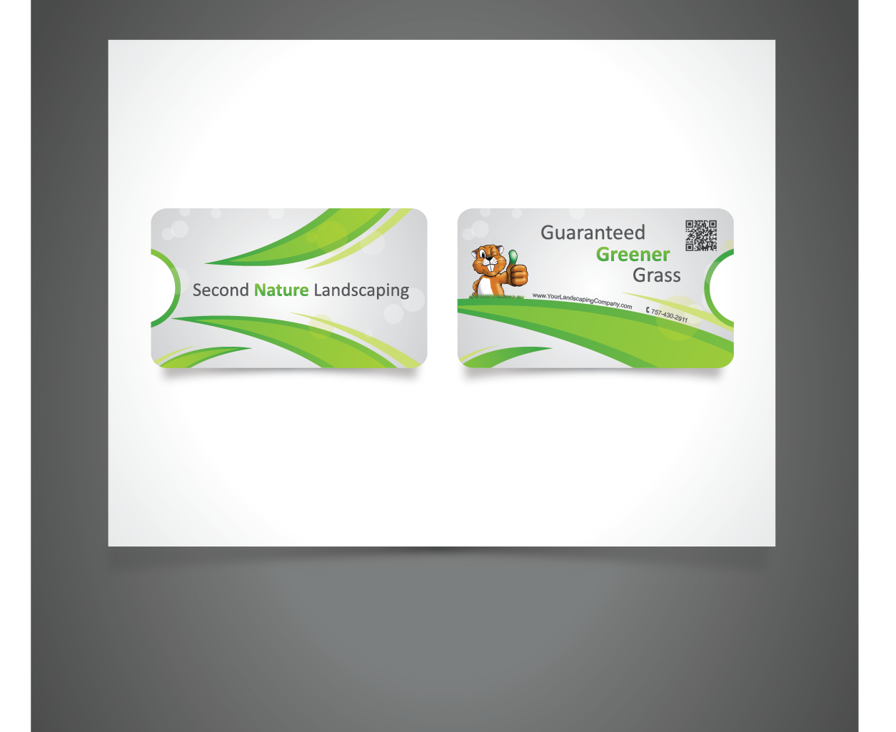 Business Card Design by Blind for guaranteed greener grass | Design #1496599